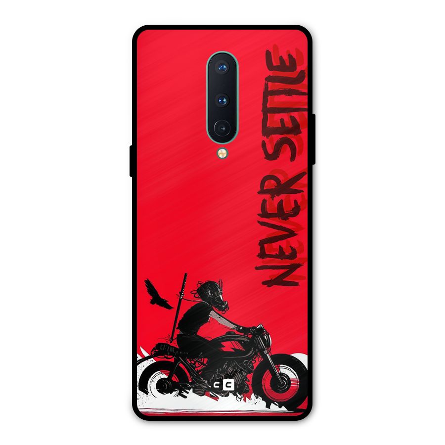 Never Settle Ride Metal Back Case for OnePlus 8