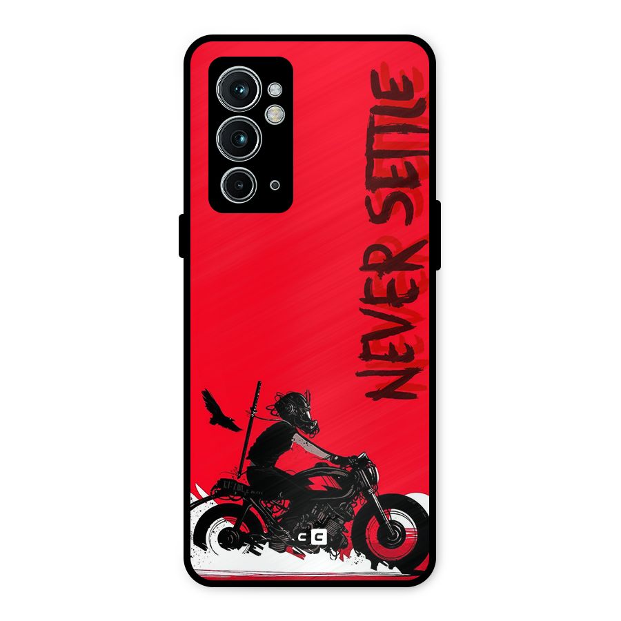 Never Settle Ride Metal Back Case for OnePlus 9RT 5G