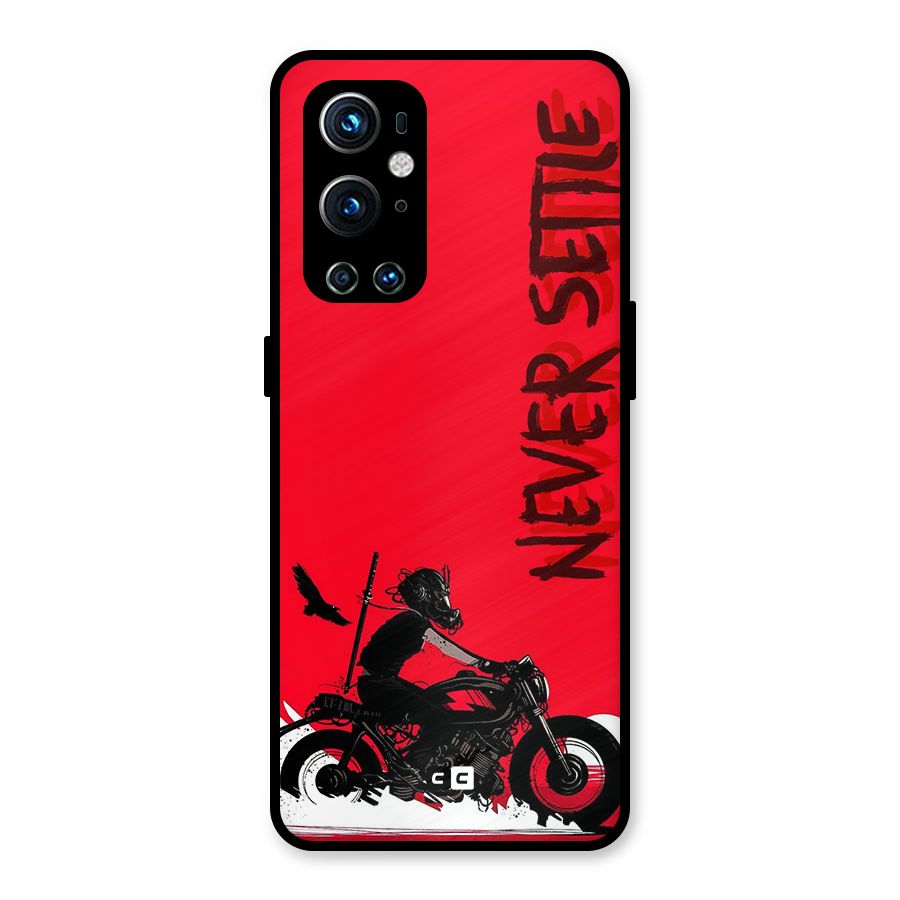 Never Settle Ride Metal Back Case for OnePlus 9 Pro