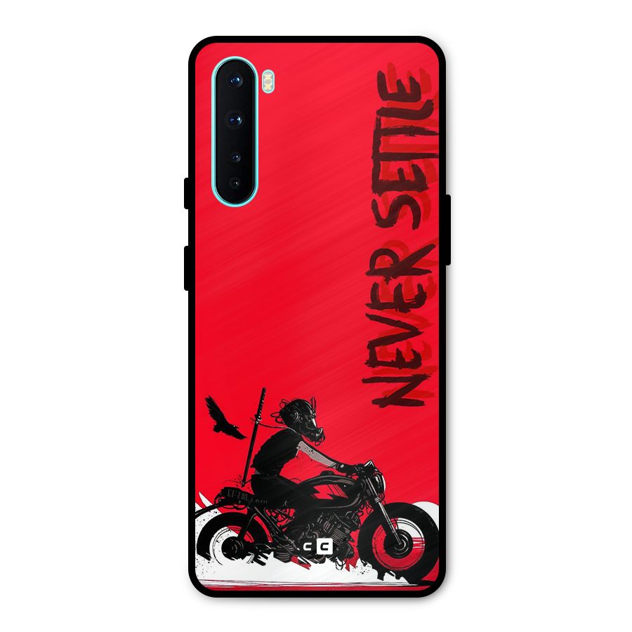Never Settle Ride Metal Back Case for OnePlus Nord