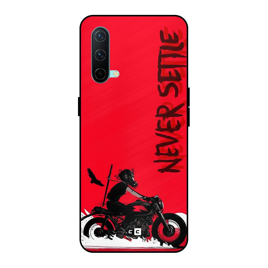Never Settle Ride Metal Back Case for OnePlus Nord CE 5G