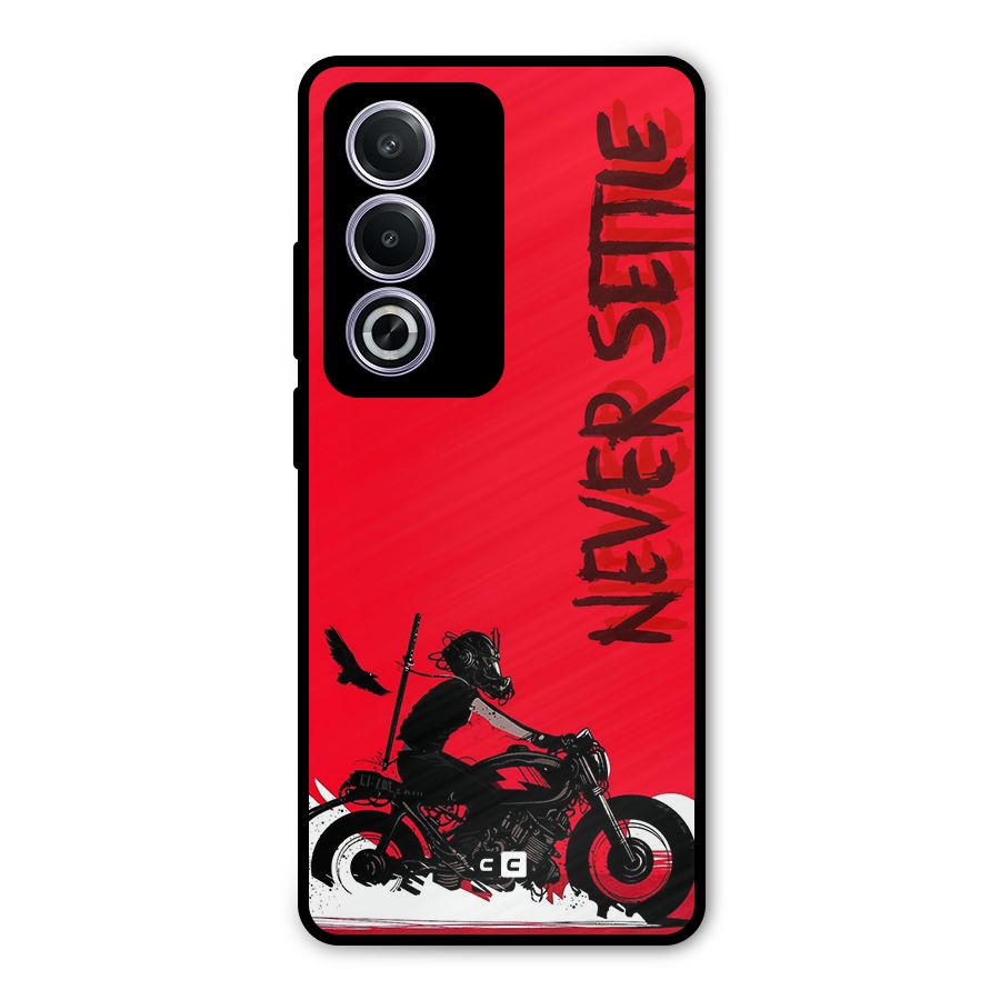 Never Settle Ride Metal Back Case for Oppo A3 Pro