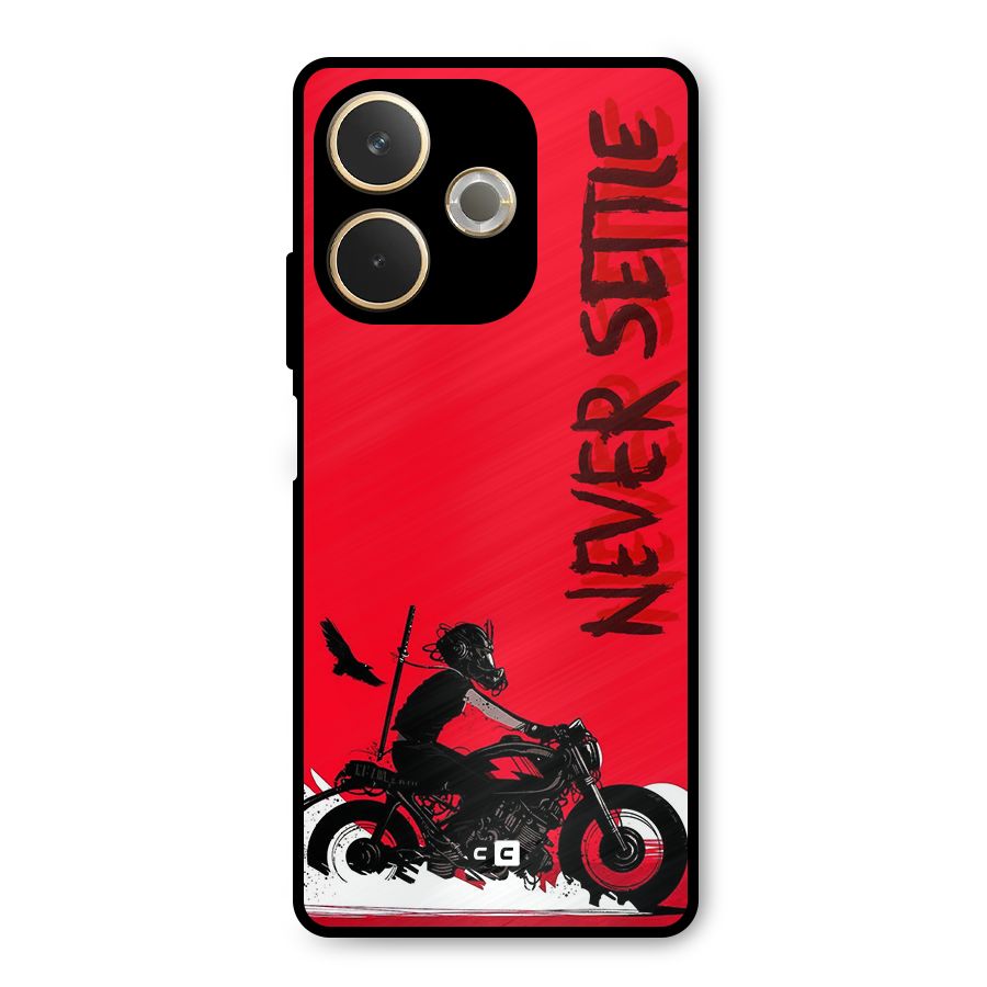 Never Settle Ride Metal Back Case for Oppo A5 Pro