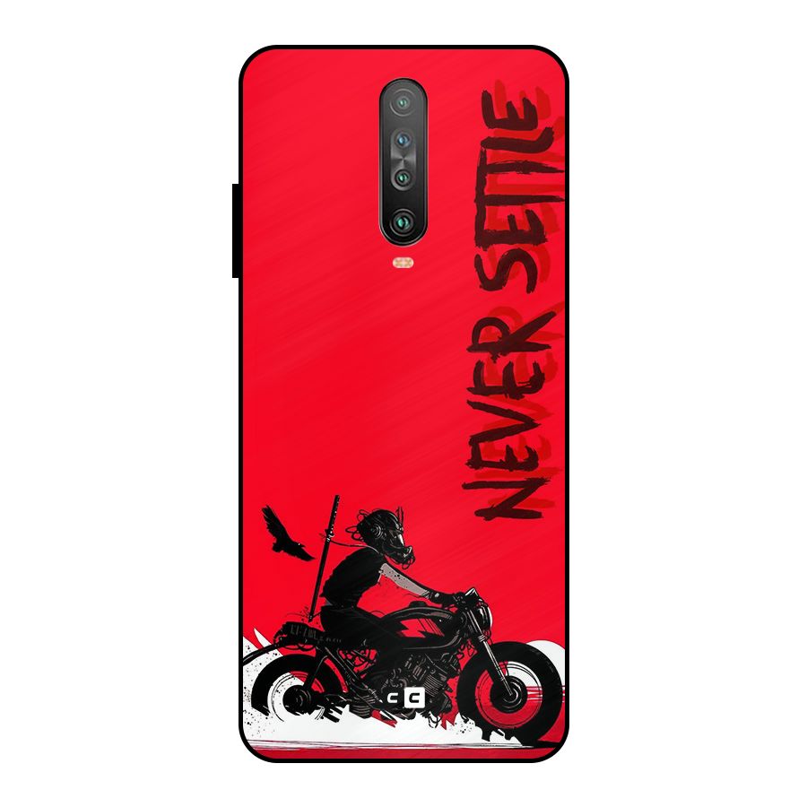 Never Settle Ride Metal Back Case for Poco X2