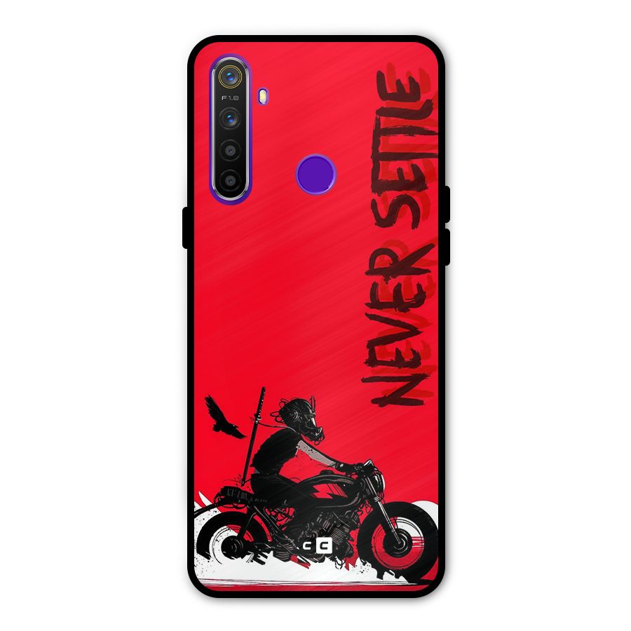 Never Settle Ride Metal Back Case for Realme 5i