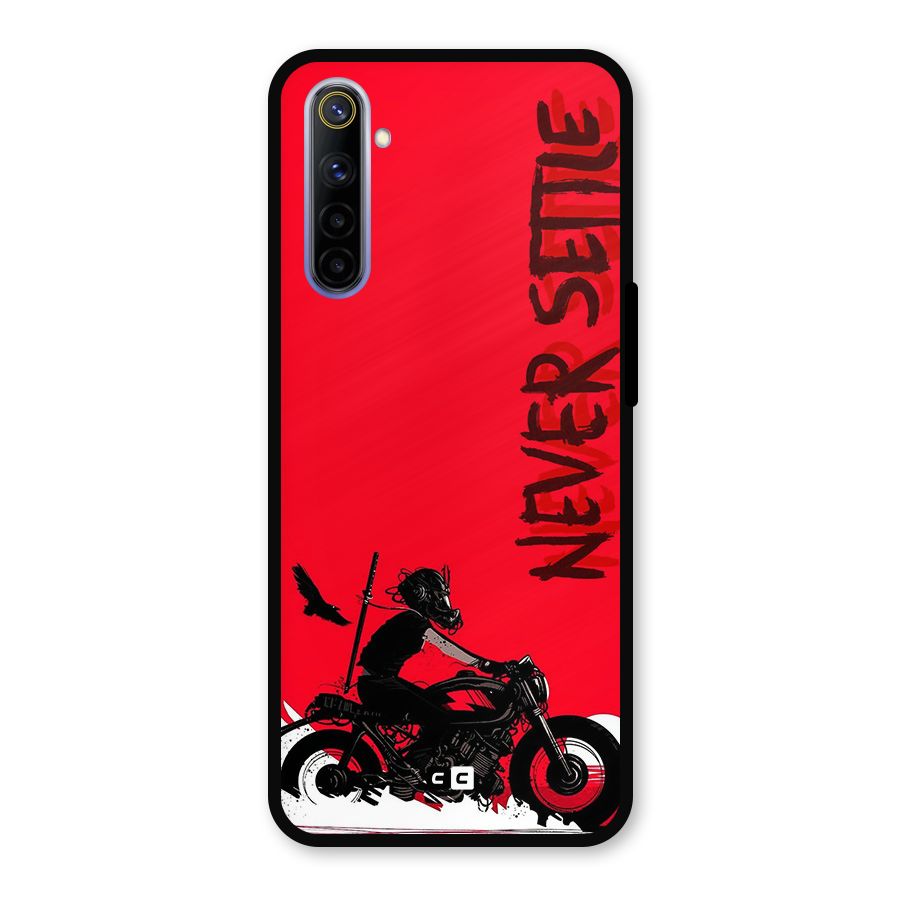 Never Settle Ride Metal Back Case for Realme 6