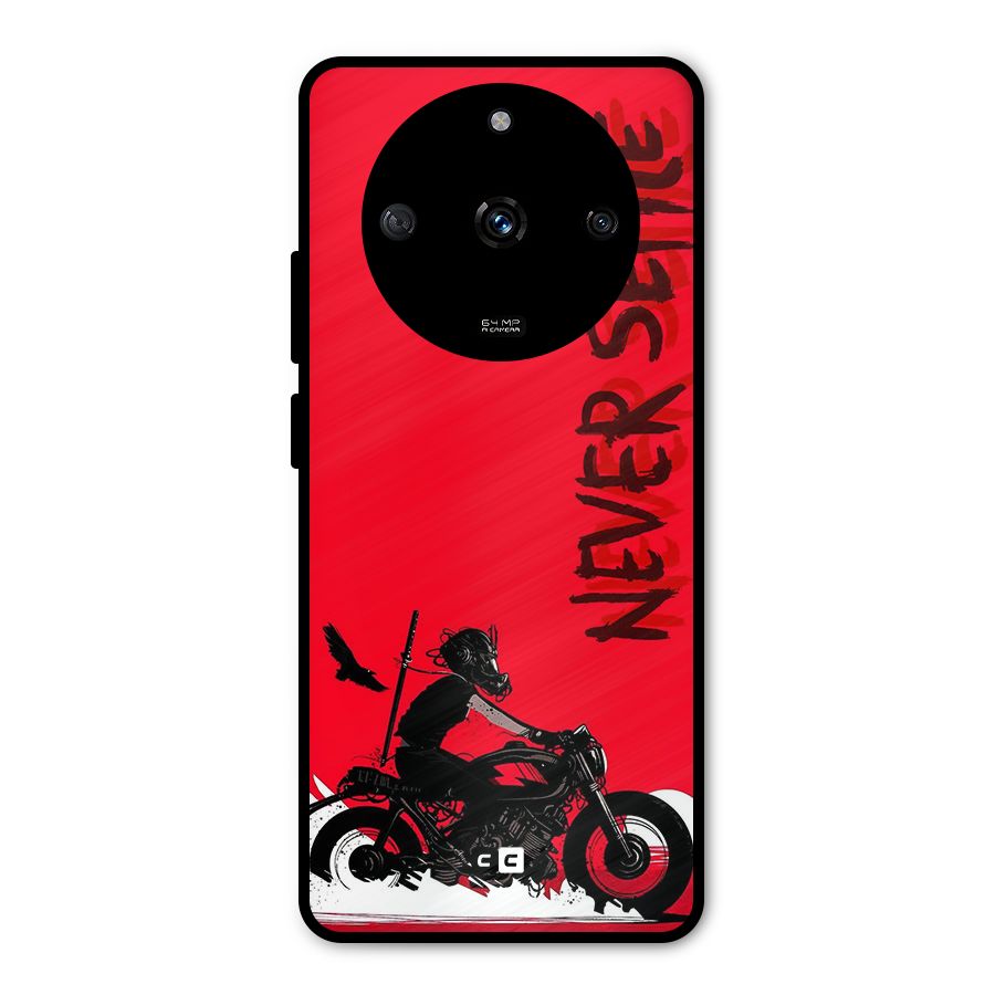 Never Settle Ride Metal Back Case for Realme Narzo 60 5G