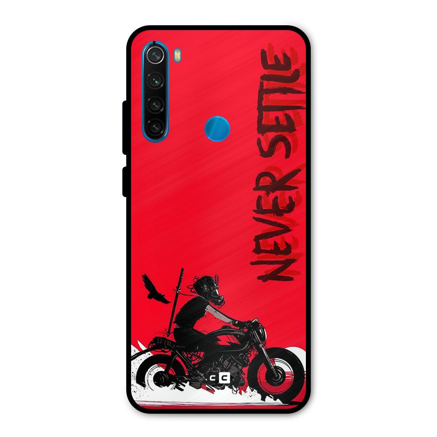 Never Settle Ride Metal Back Case for Redmi Note 8