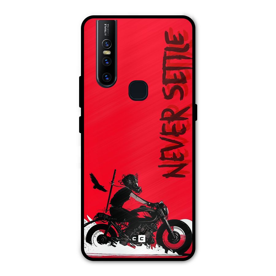 Never Settle Ride Metal Back Case for Vivo V15
