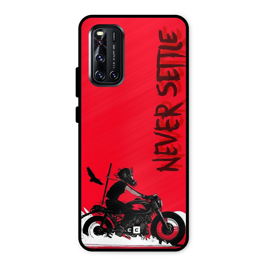 Never Settle Ride Metal Back Case for Vivo V19