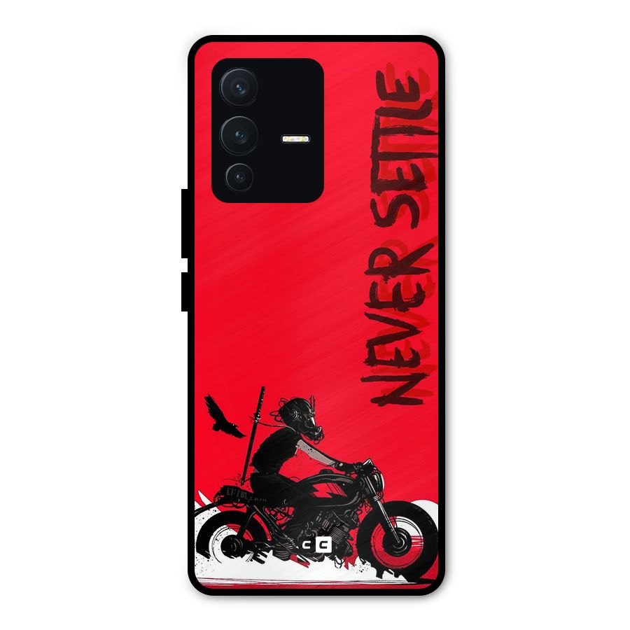 Never Settle Ride Metal Back Case for Vivo V23 Pro