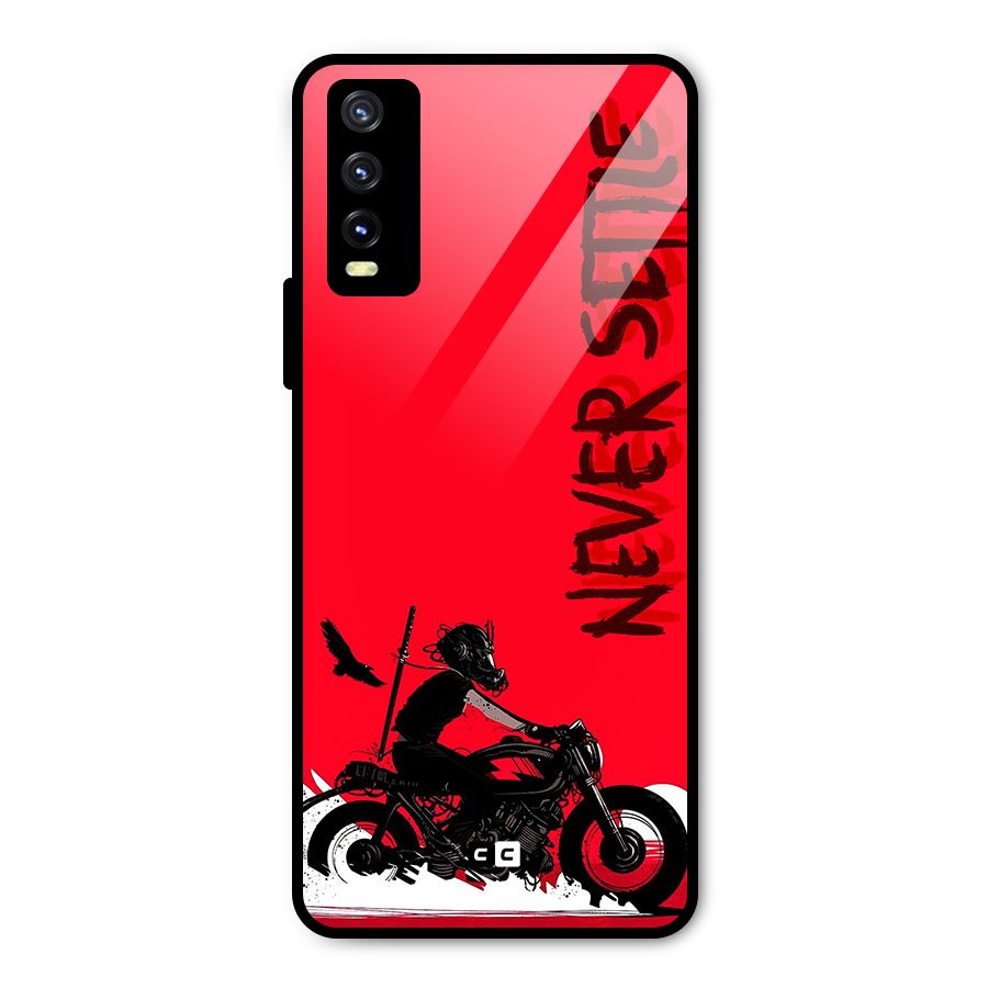 Never Settle Ride Metal Back Case for Vivo Y20