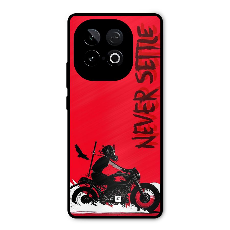 Never Settle Ride Metal Back Case for iQOO Neo 10