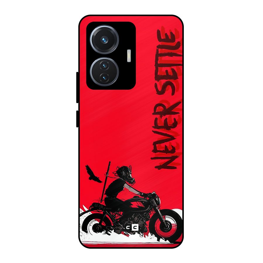 Never Settle Ride Metal Back Case for iQOO Z6 44W