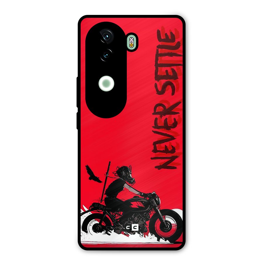 Never Settle Ride Metal Back Case for iQOO Z9s