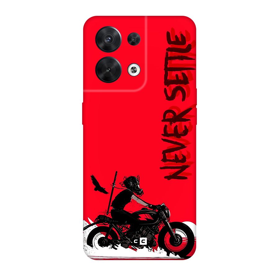 Never Settle Ride Original Polycarbonate Back Case for Oppo Reno8 5G