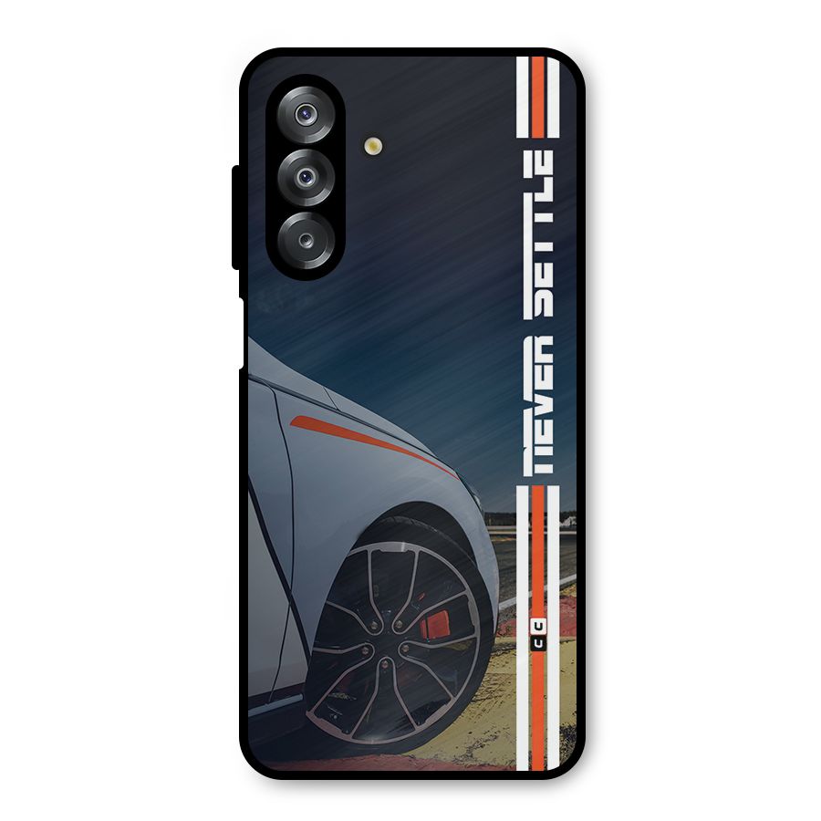 Never Settle SuperCar Metal Back Case for Galaxy A26