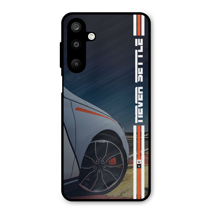 Never Settle SuperCar Metal Back Case for Galaxy M16