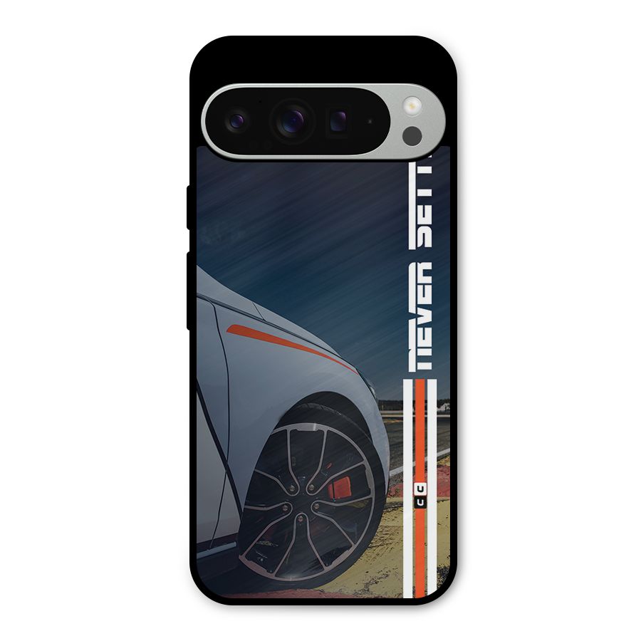 Never Settle SuperCar Metal Back Case for Google Pixel 9 Pro XL