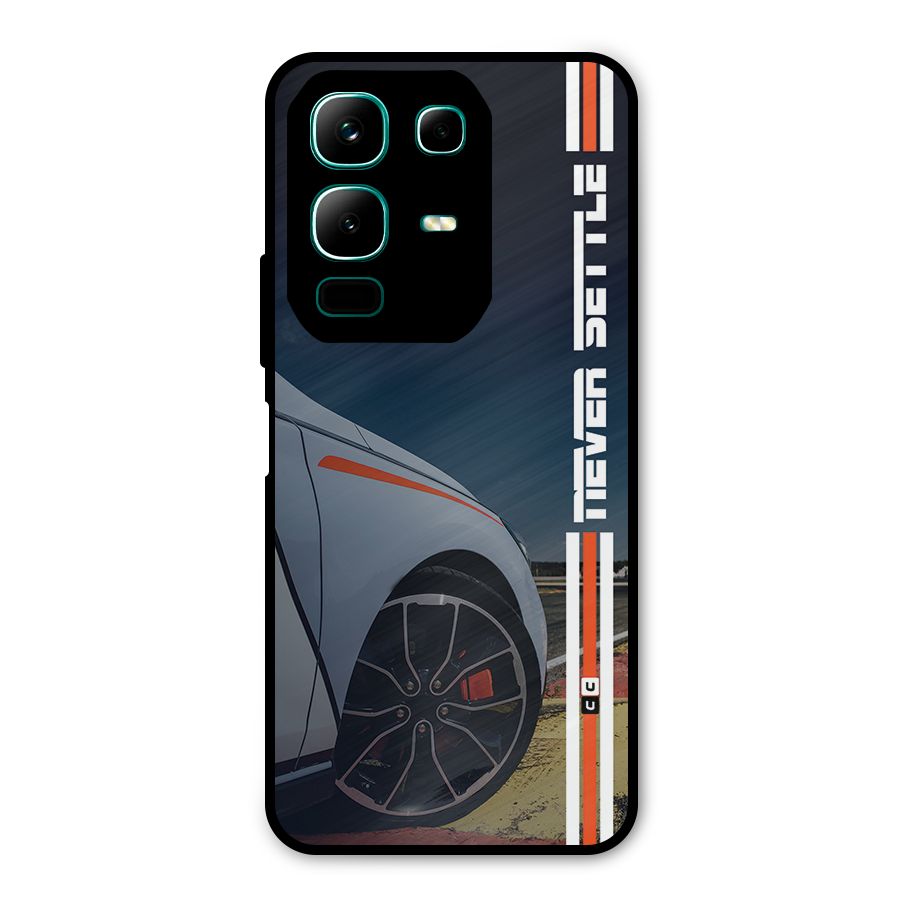 Never Settle SuperCar Metal Back Case for Infinix Note 50x