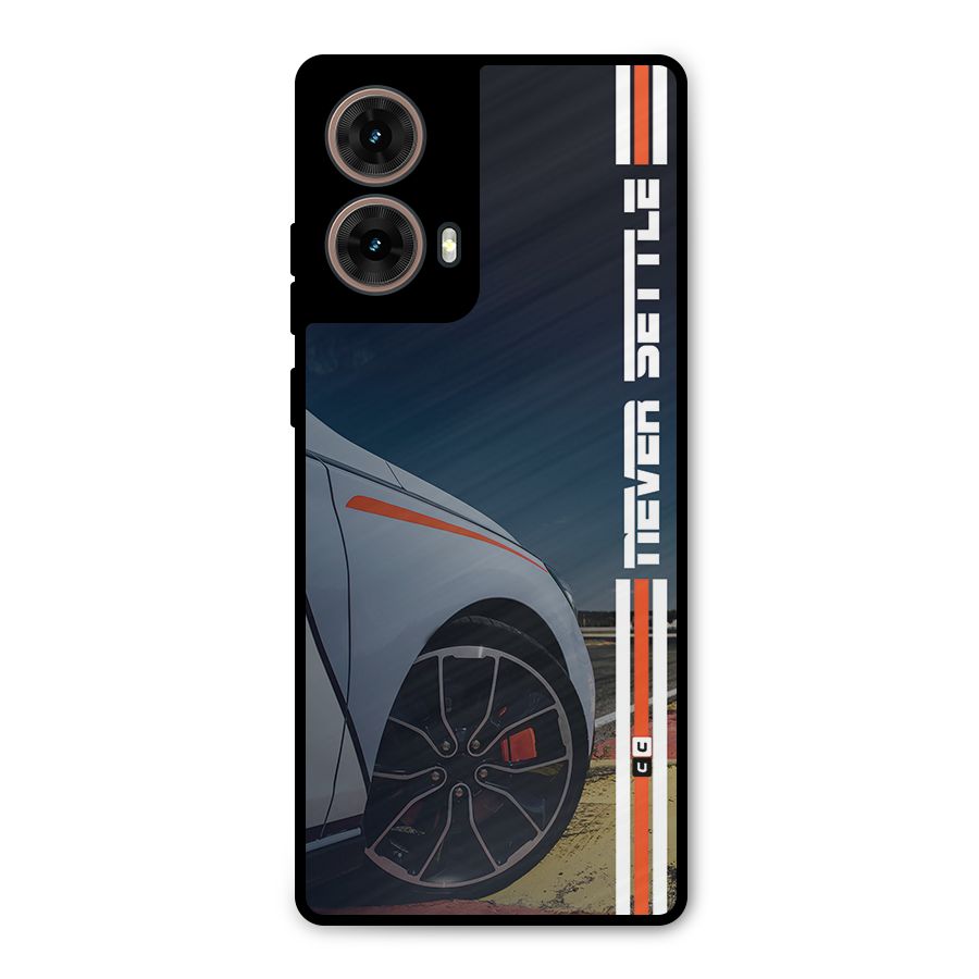 Never Settle SuperCar Metal Back Case for Moto G85