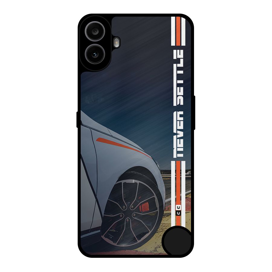 Never Settle SuperCar Metal Back Case for Nothing CMF Phone 1