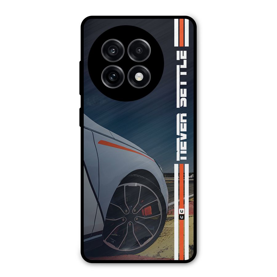Never Settle SuperCar Metal Back Case for OnePlus 13R