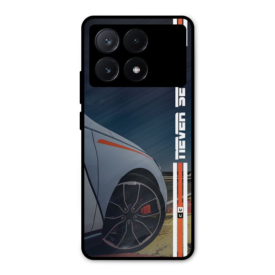Never Settle SuperCar Metal Back Case for Poco X6 Pro
