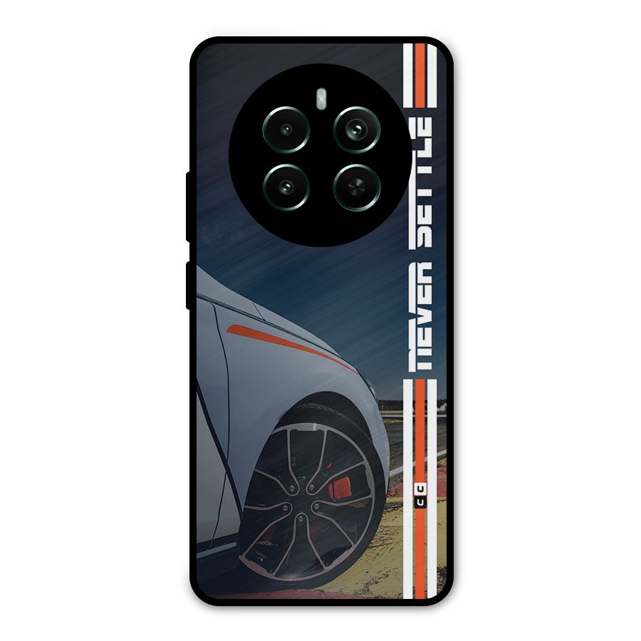 Never Settle SuperCar Metal Back Case for Realme 12 Pro Plus
