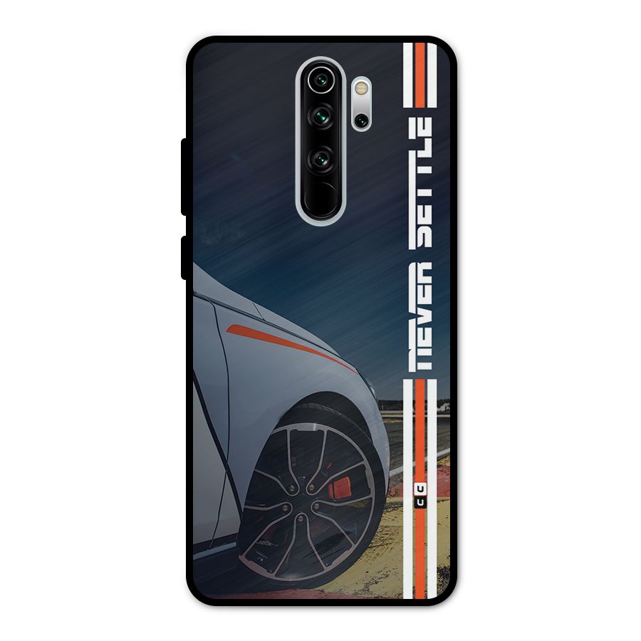 Never Settle SuperCar Metal Back Case for Redmi Note 8 Pro