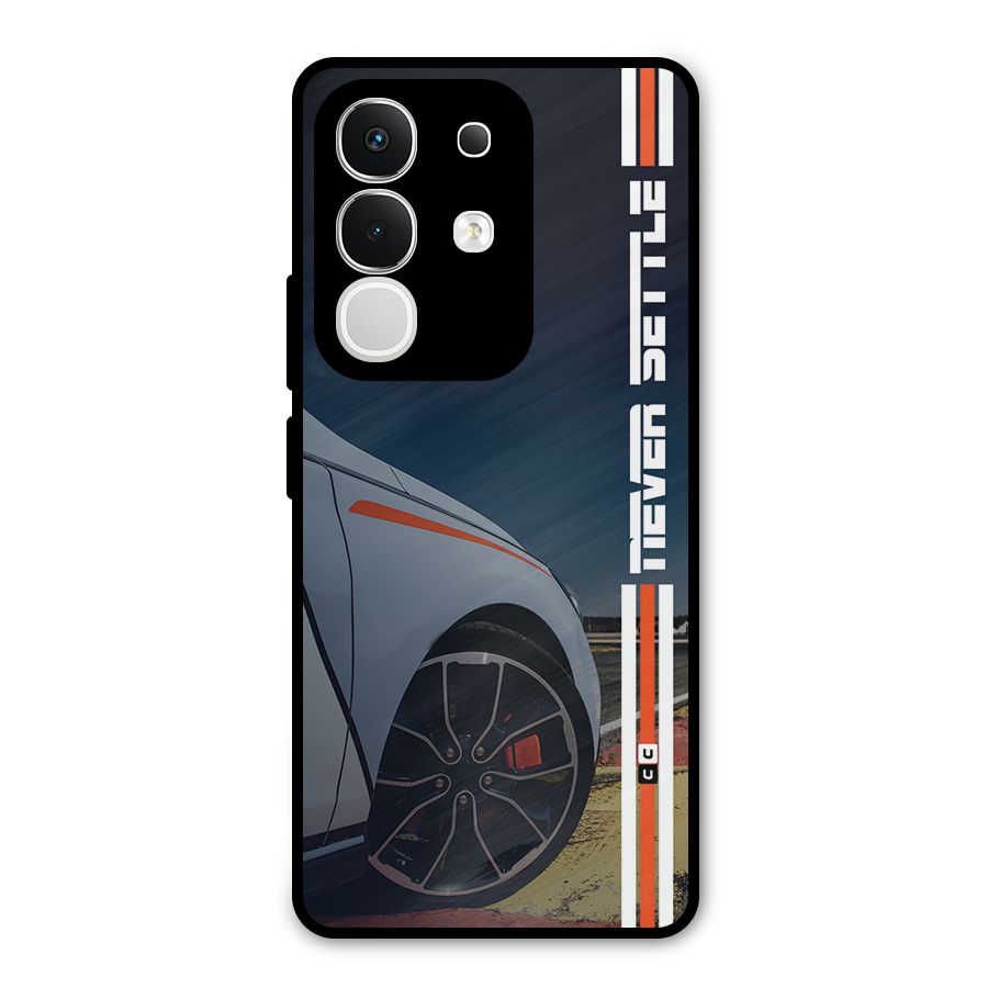 Never Settle SuperCar Metal Back Case for Vivo T4x