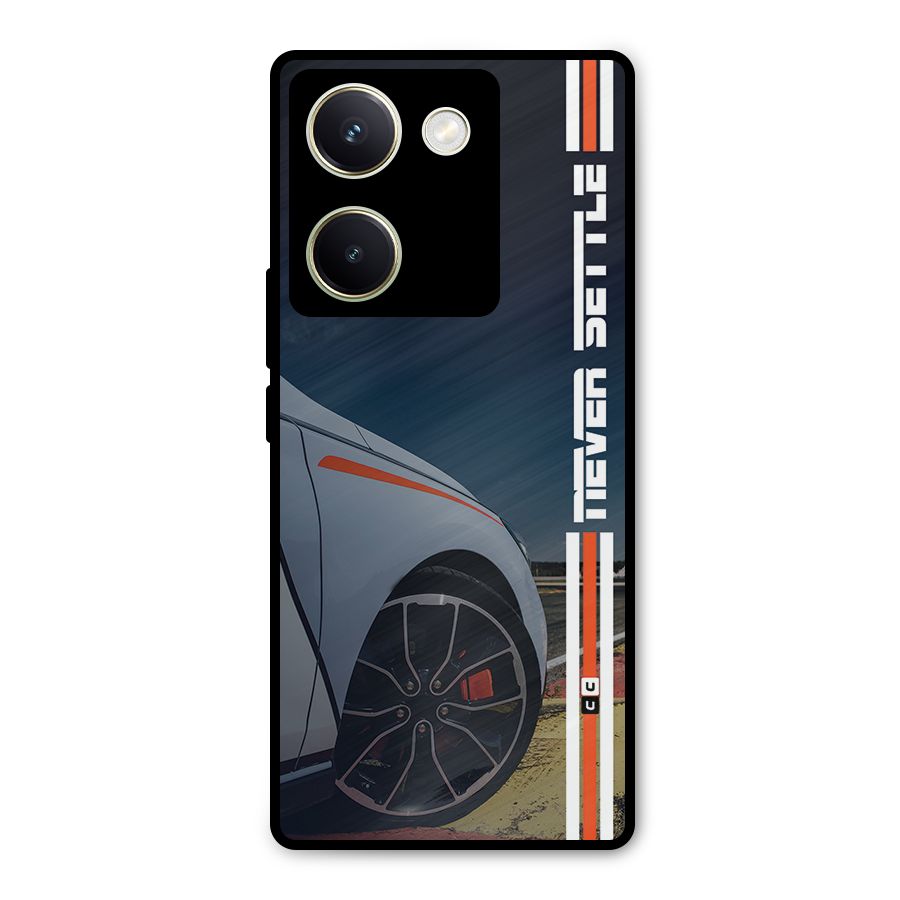 Never Settle SuperCar Metal Back Case for Vivo Y200 Pro