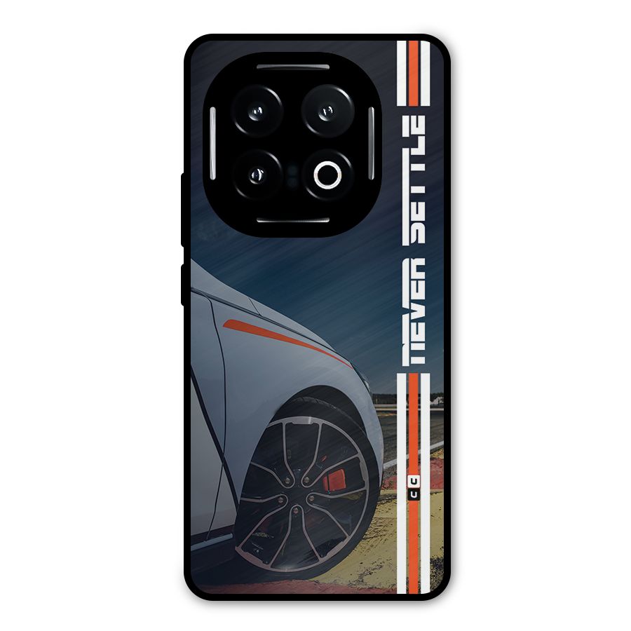 Never Settle SuperCar Metal Back Case for iQOO 13