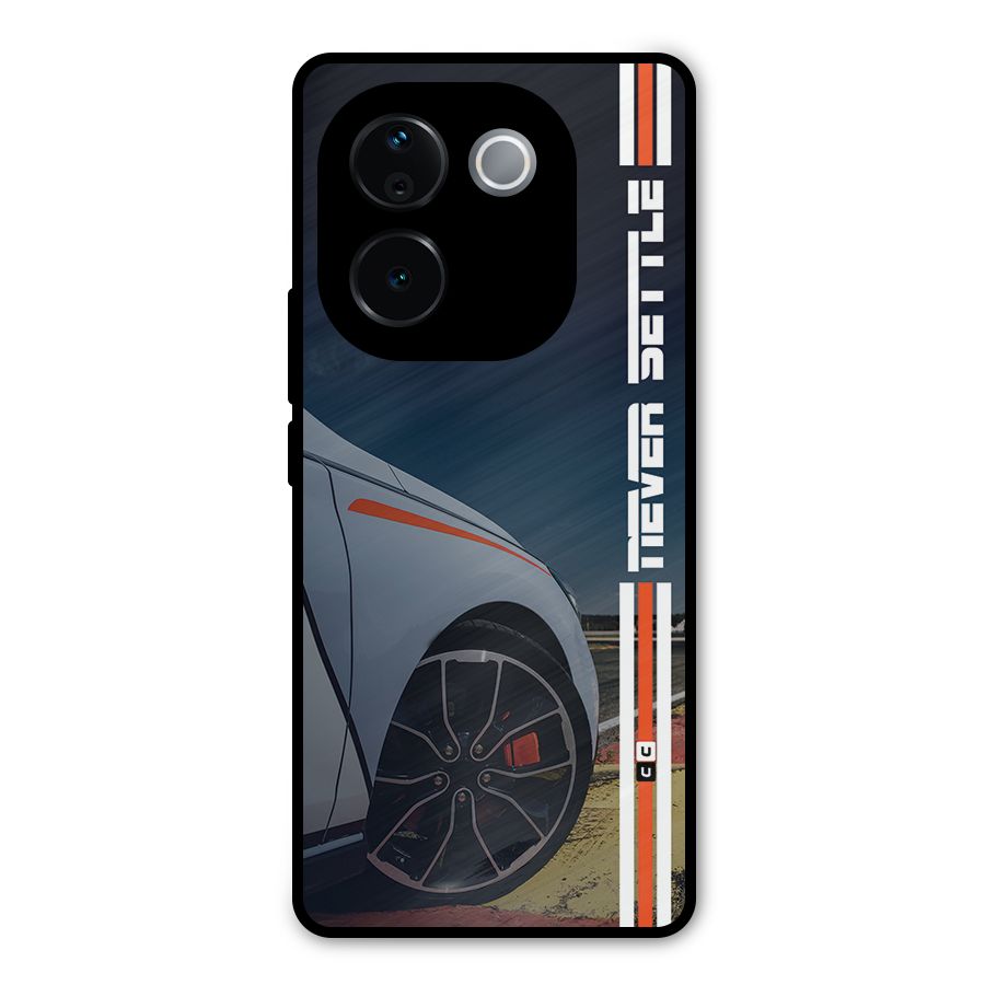 Never Settle SuperCar Metal Back Case for iQOO Z9s Pro