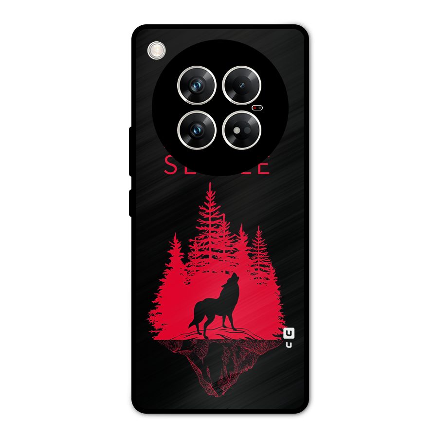 Never Settle Wolf Metal Back Case for Infinix Zero 40 5G