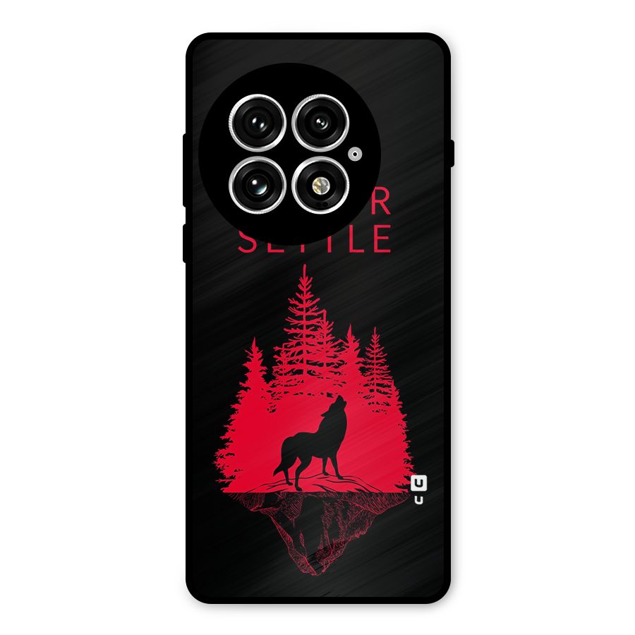 Never Settle Wolf Metal Back Case for OnePlus 13