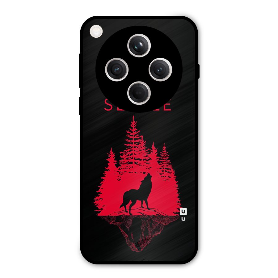 Never Settle Wolf Metal Back Case for Oppo Find X8