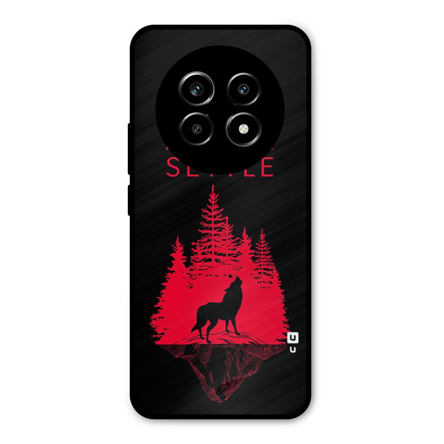 Never Settle Wolf Metal Back Case for Realme 13 Pro