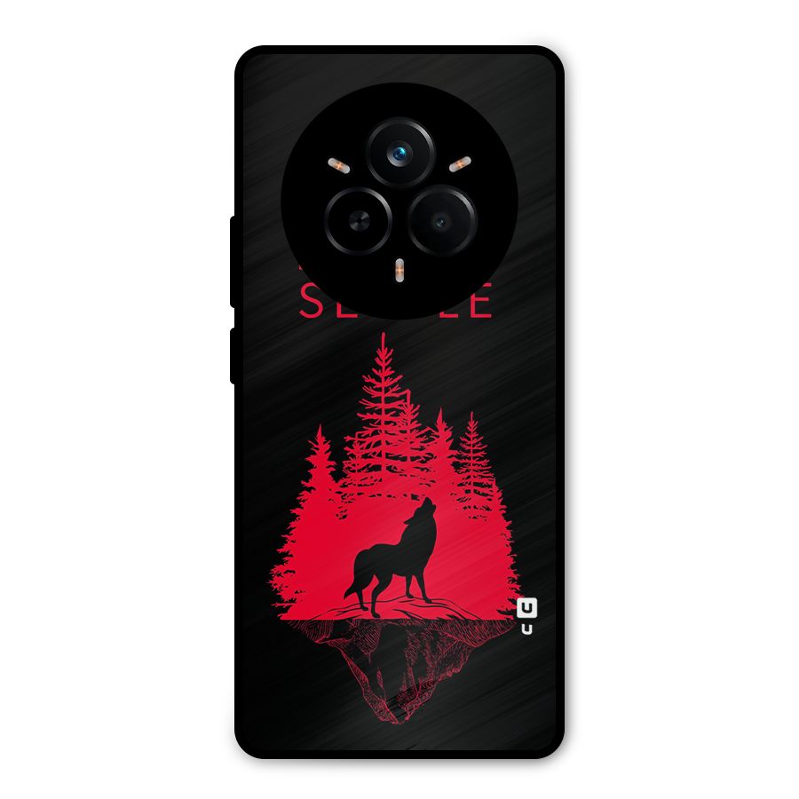 Never Settle Wolf Metal Back Case for Realme 14 Pro