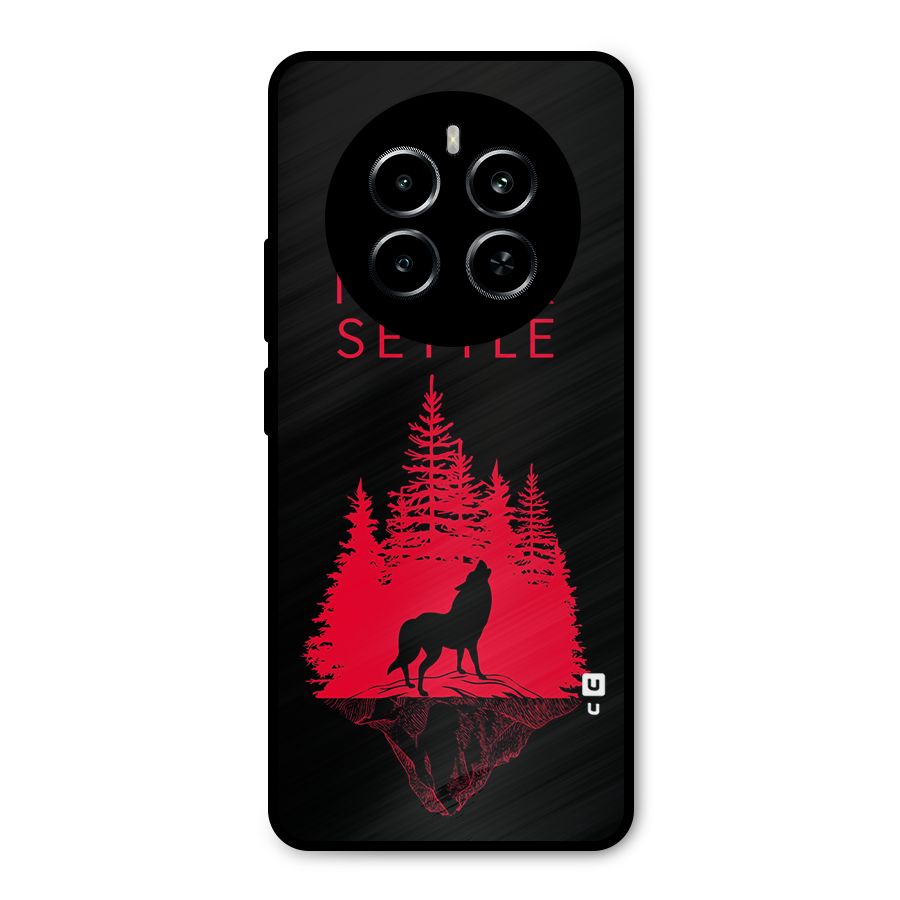 Never Settle Wolf Metal Back Case for Realme P1