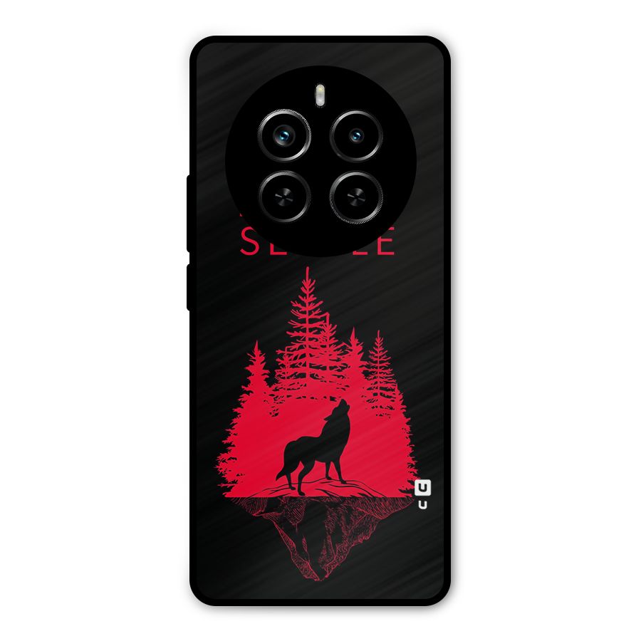 Never Settle Wolf Metal Back Case for Realme P1 Pro