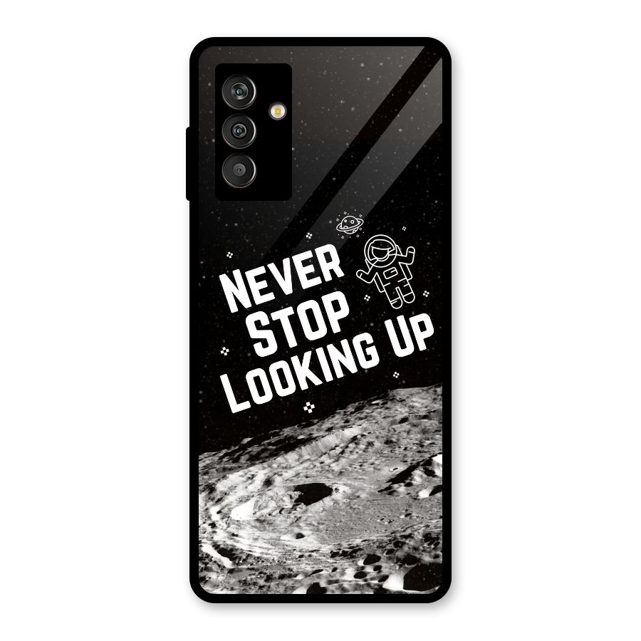 Never Stop Looking Up Glass Back Case for Galaxy M13