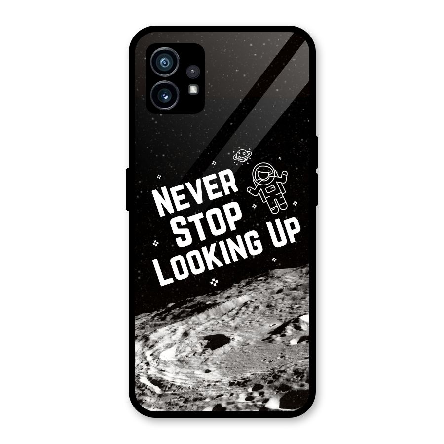 Never Stop Looking Up Glass Back Case for Nothing Phone 1