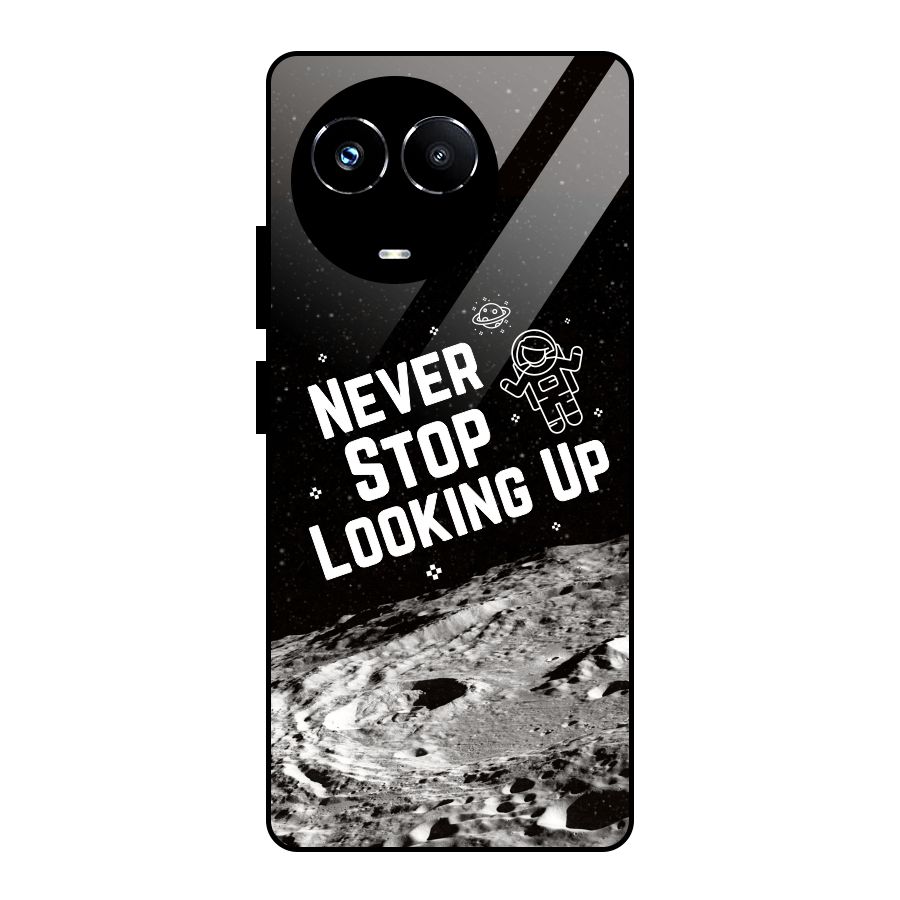 Never Stop Looking Up Glass Back Case for Realme Narzo 60X