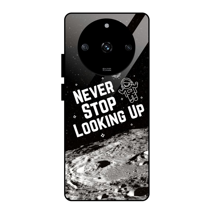 Never Stop Looking Up Glass Back Case for Realme Narzo 60 5G