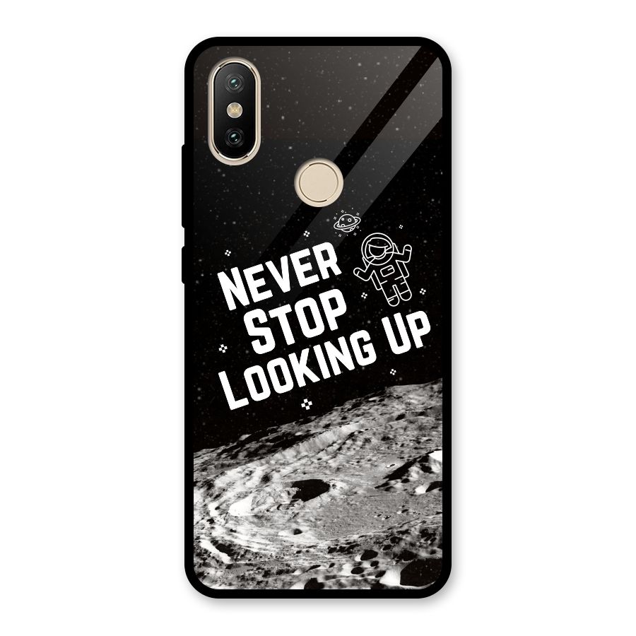 Never Stop Looking Up Glass Back Case for Redmi A2
