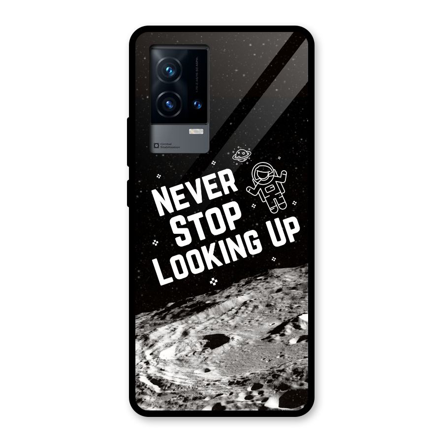 Never Stop Looking Up Glass Back Case for iQOO 9 5G