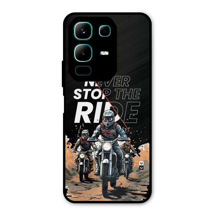 Never Stop ride Metal Back Case for Infinix Note 50x