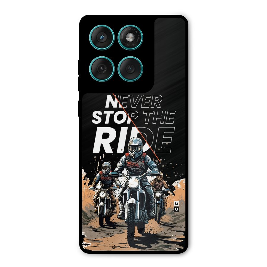 Never Stop ride Metal Back Case for Motorola Edge 60 Fusion
