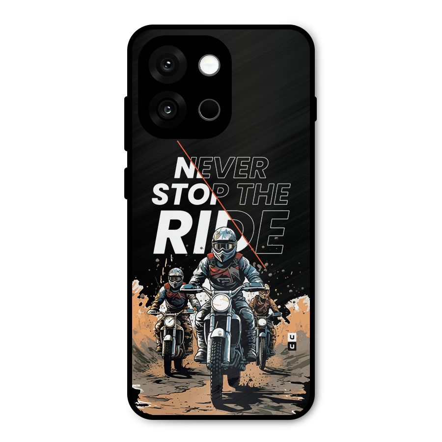 Never Stop ride Metal Back Case for OnePlus 13s